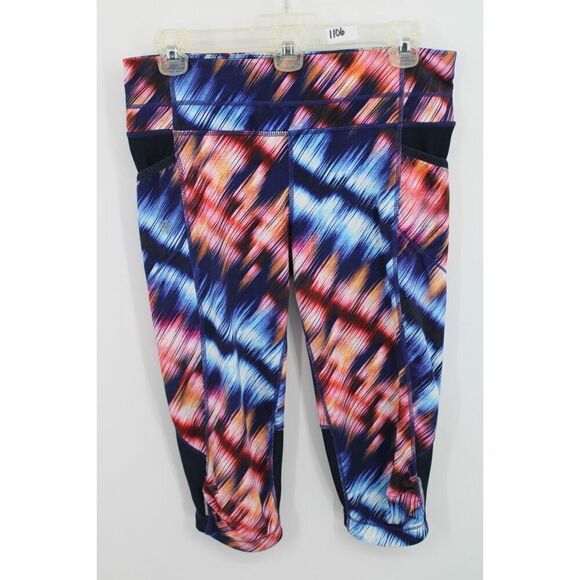Athleta Cropped Leggings 228385-00 Multicolor Size Medium - Picture 1 of 9